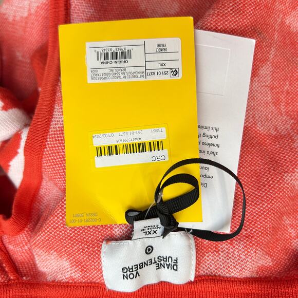 Diane von Furstenburg Wrap Dress DVF Target Collared 
Gingko Midi size XXL NWT - Picture 7 of 7